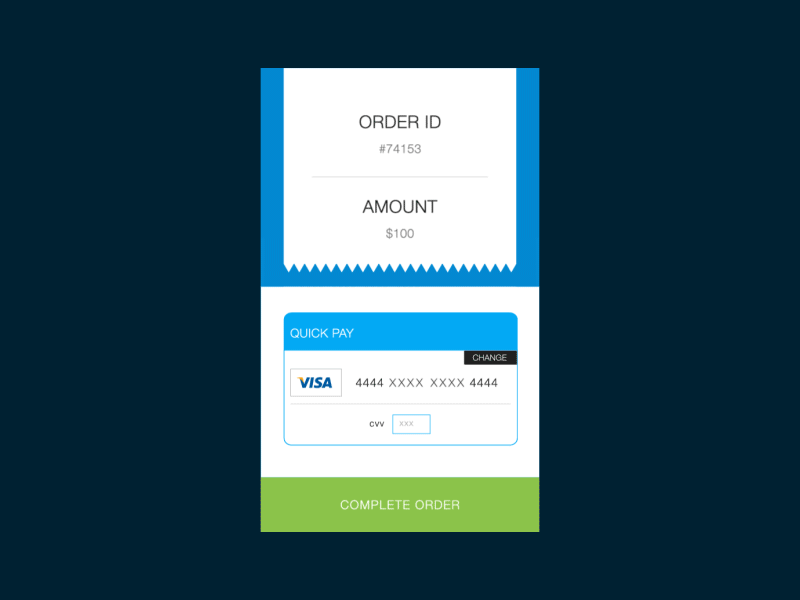 Day 004 - Credit Card Payment after effects animation buy credit gif minimal pay shop ui user interface ux visa
