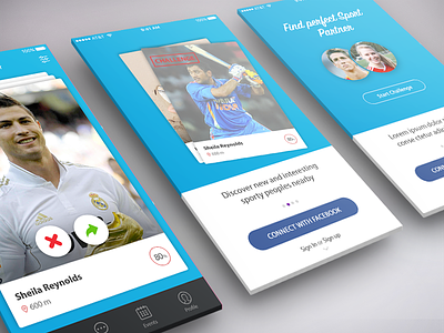 Sport Challenge App Design app design challenge ios sport ui visual design