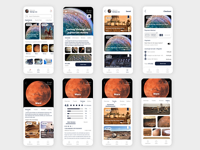 99planets space travel ui ux