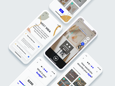 Virtual Interior Design Assistant app design ui ux vr