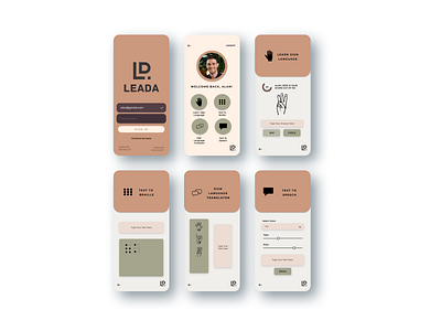 Leada application mockups app design figma illustration mobile mockups ui ux