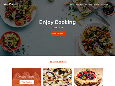 Recipe site header