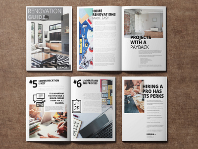 Kijenga's Renovation Guide booklet design design print renovation