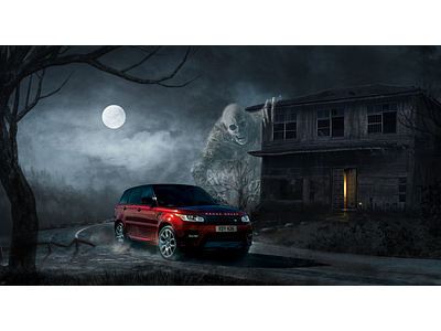 Land Rover Halloween halloween land rover photo manipulation photoshop