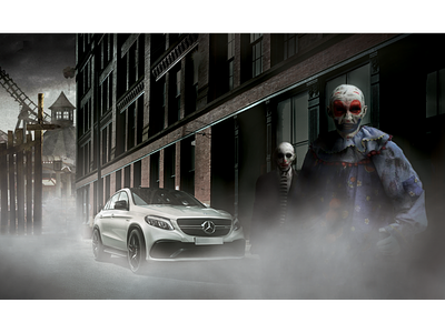 Mercedes-Benz Halloween halloween mercedes benz photo manipulation photoshop