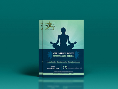 Yoga Flyer booklet design branding brochure design catalog design flyer graphic design gym flyer illustration print promotion flyer sales flyer