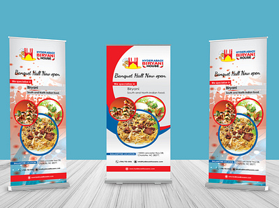 Rollup Banner Design banner design branding brochure design catalog catalog design flyer food menu graphic design illustration logo magazine design restaurant rollup banner