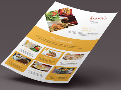 Restaurant Foods Promotional Flyer