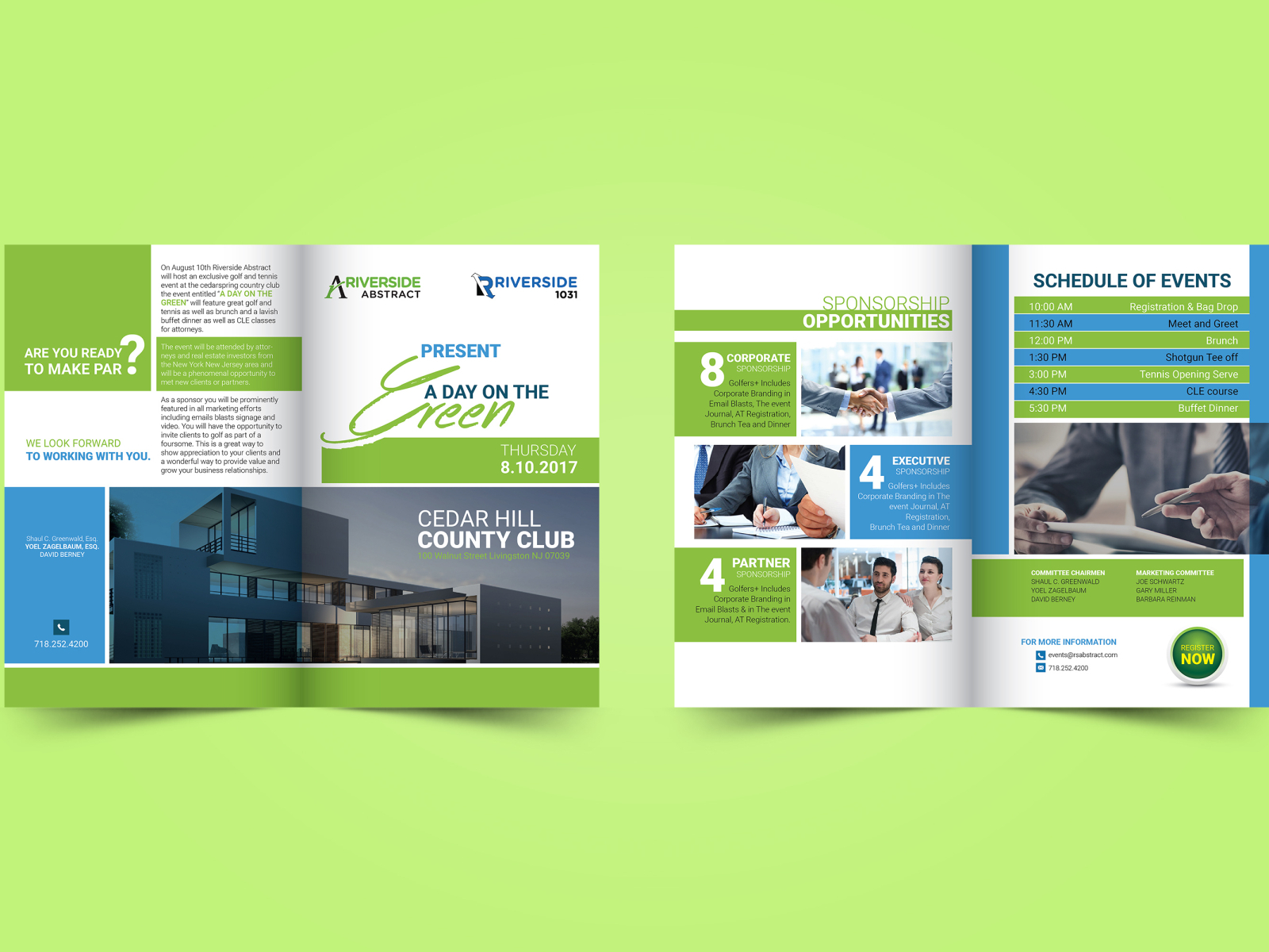  Present  Green Brochure  by Rakibul Islam on Dribbble