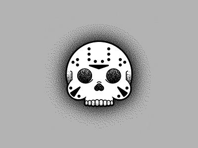 The Skull of Jason Voorhees halloween illustration jason voorhees mask monster skull