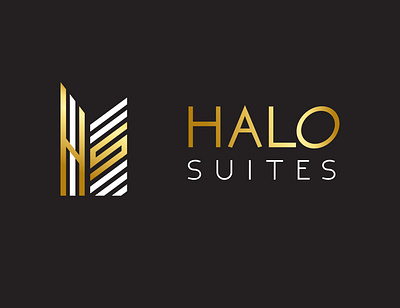 HALO SUITS accommodation apartment apartment design apartments brand brand design branding agency branding and identity logo design property developer property logo property management property marketing real estate branding real estate logo serviced accommodation