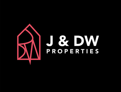 J&DW Properties brand design design illustration logo property developer property logo property management property marketing real estate branding real estate logo