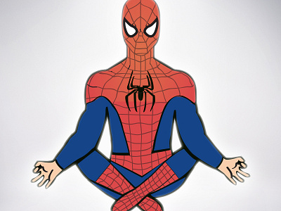 Spider Man cartoon mockups