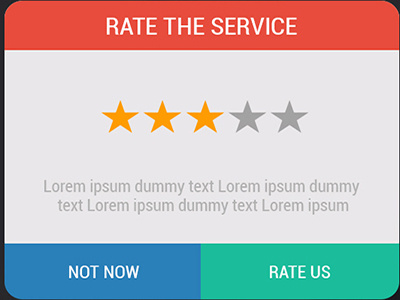 Rating Final design uiux