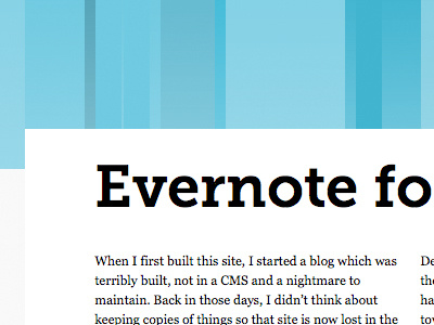 Blog redesign for 2011