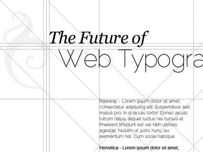 The Future of Web Typography blog design typography