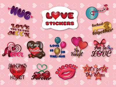 Love stickers