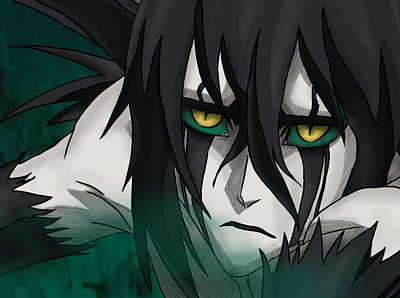 Ulquiorra Cifer. Bleach Anime adobe photoshop anime art black bleach bleach anime character character design colorful digital art digital illustration digital painting drawing fanart fantasy green hollow illustration manga painting