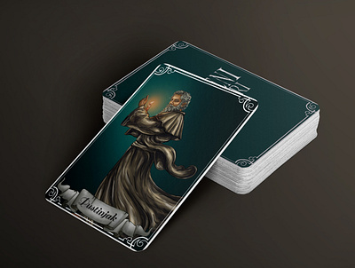 Tarot Cards - Plameni Inkvizitori adobe photoshop art book card card design character design costume design digital art digital illustration digital painting drawing faithful fanart hermit historical illustration medieval novel painting tarot card