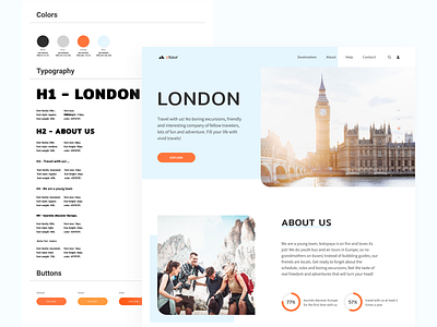 Atour - Main page design colors concept design journey main page trip ui uidesign uxdesign web webdesign