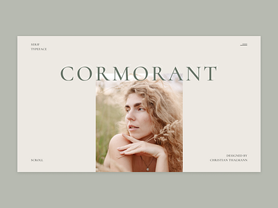 Cormorant - Free Font Landing Page concept cormorant design font free font green landing page ui uidesign uxdesign web