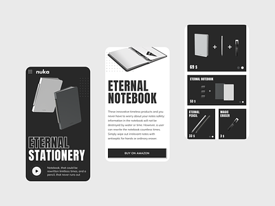 Mobile Version for Nuka concept design mobile mobile design mobile ui notebook nuka ui ui design uidesign ux uxdesign