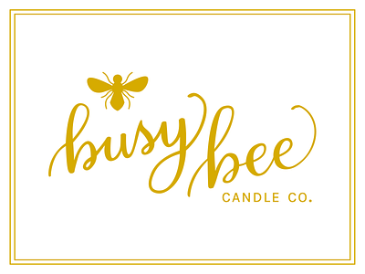 Busy Bee Candle Co. Logo dailydesignchallenge logo