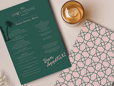 The Spot House - Room Menu Design