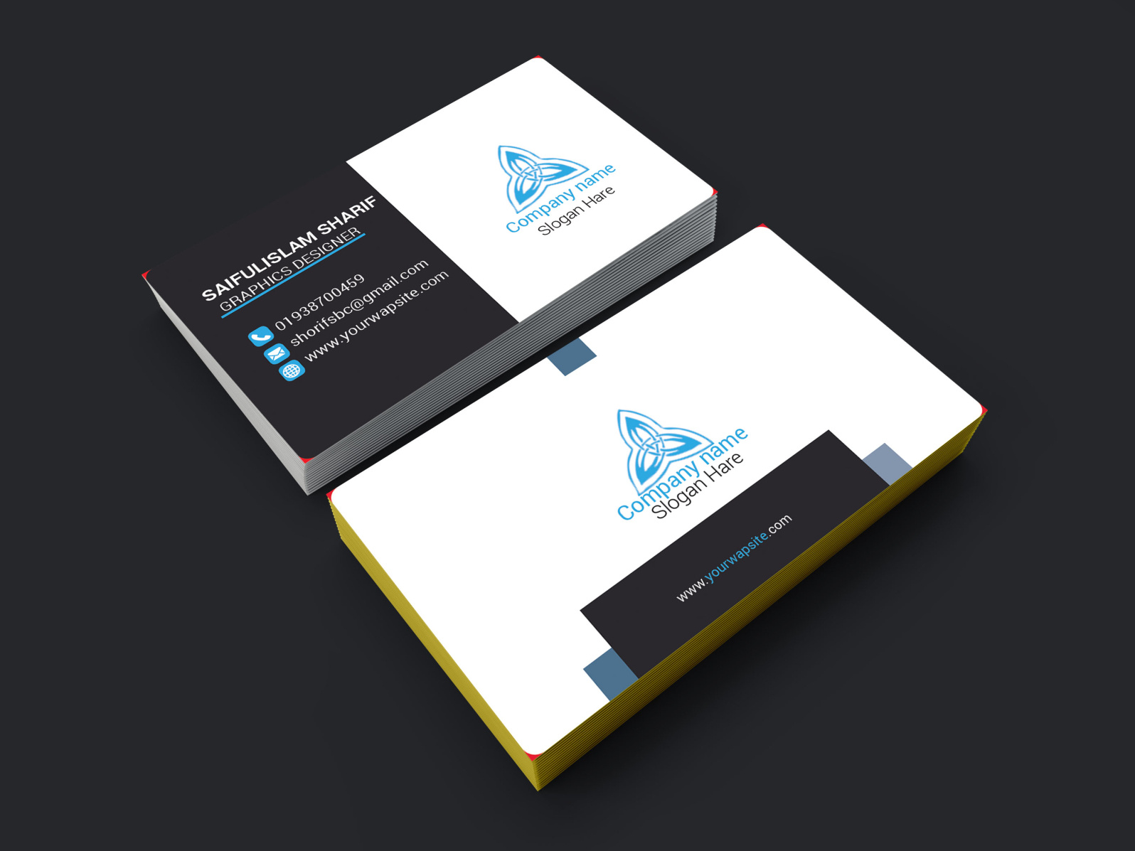 Busniess card design by Md:Rakib Miah on Dribbble