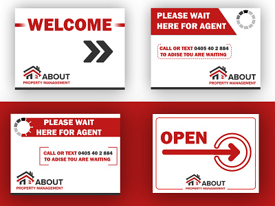 Simple-real-estate-agency-sign advertisement advertising business clean design flyer modern real real estate