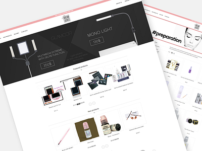 Dreamlashes - Online shop html css prestashop ui ux webdesign