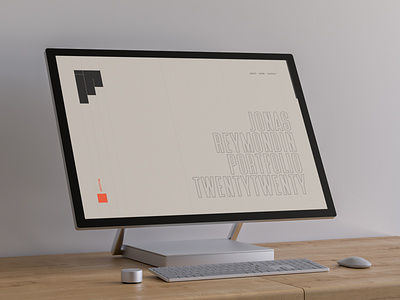 Portfolio 2020 – design beige black branding clean design folio grey minimalism orange portfolio uxui website