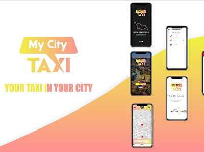 My City Taxi app design icon logo logo design minimal ui ux web xd