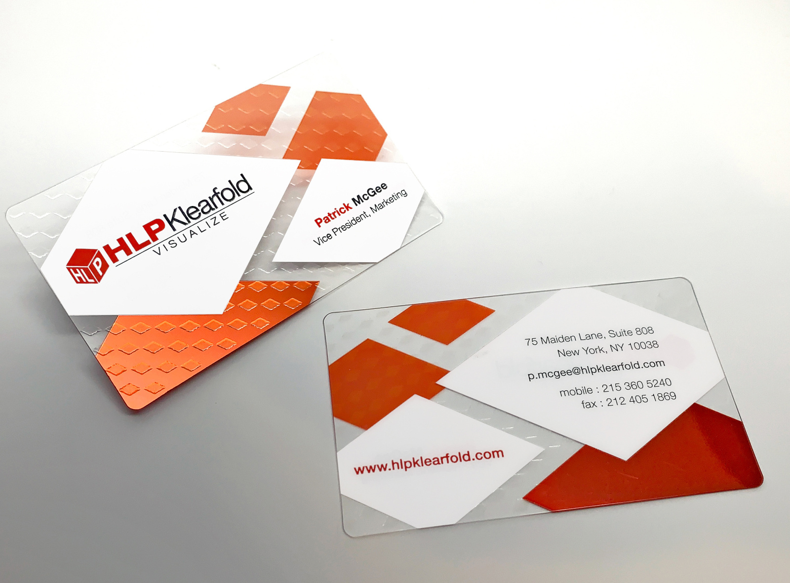 HLP Klearfold corp business card design by Lee Warchal on Dribbble