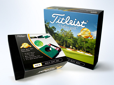 Titleist Golf brand engagement branding consumer goods design functionality giftbox graphic design package design print design
