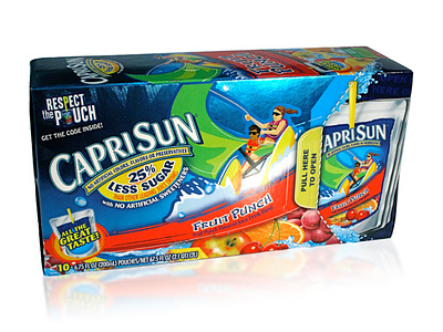 CapriSun 10 pouch package design