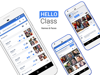 — Hello Class app class design face interaction mobile motion name students teachers ui voice