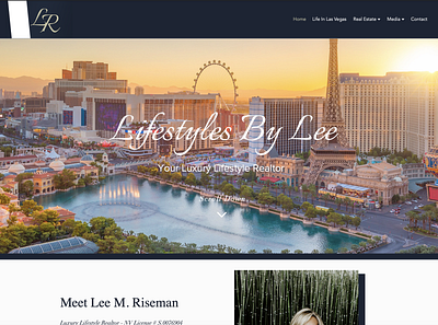 Lifestyles By Lee, Real Estate Agent, Personal Site design marketing ui ux web design website website design wix