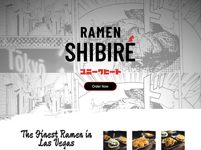 Ramen Shibire, Restaurant design ui ux web design website website design wordpress design wordpress development