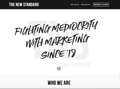 The New Standard, Marketing Agency marketing ui ux web design website design wix