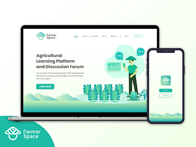 Farmer space website design