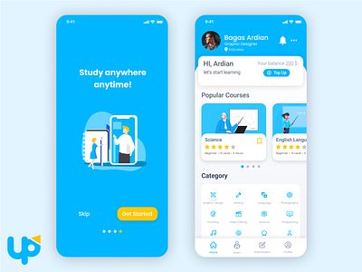 Online course app design