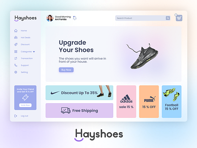 Hayshoes Landing page design