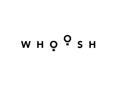 Daily Logo Challenge 2/50 - Whoosh airballoon black and white branding challenge design illustration logo minimalist whoosh