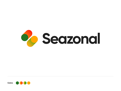 Seazonal logo 🍑🥬🍋 app branding fruits identity ios logo logodesigns logotype season seazonal vegetables