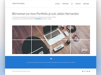 Portfolio webdesigner - Jubeo clean flat mac minimal portfolio ux webdesign webdesigner website