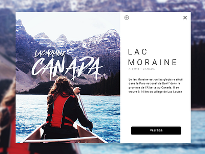 Lac Moraine blackwhite canada clean ix minimal reponsive ui website