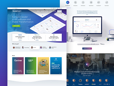 Talensoft Homepage clean gradient homepage minimal redesign uidesign uiux web