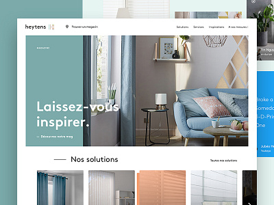 Heytens Homepage concept clean colorfull concept decoration heytens homepage hp inspire redesign ui uiux webdesign