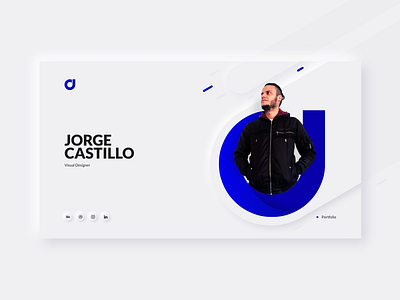 JC Portfolio branding design minimal typography ui vector web